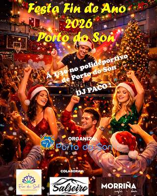 Fechas, información, programa, cartel, imágenes, mapa y ubicación de Fiesta de Fin de Año   en  O Porto do Son
