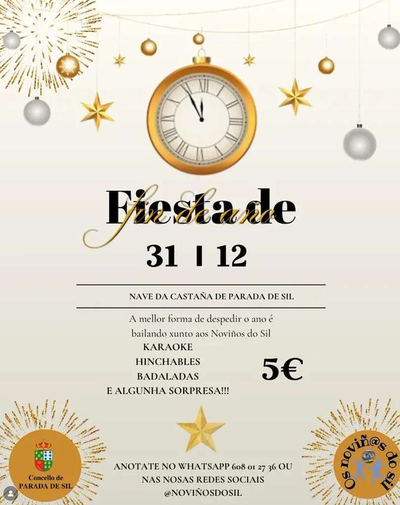 Fiesta de Fin de Año  en Parada de Sil