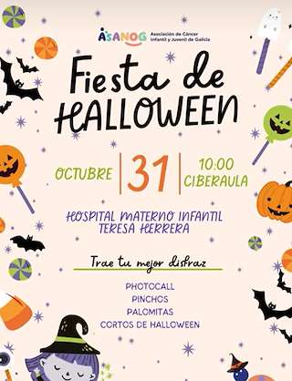 Fechas, información, programa, cartel, imágenes, mapa y ubicación de Fiesta de Halloween de Asanog (2025)  en  A Coruña