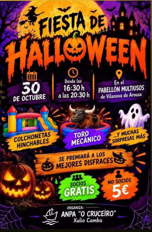 Fiesta de Halloween (2026) en Vilanova de Arousa