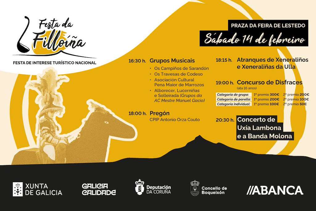 Fiesta de la Filloiña - Carnaval de la Filloa de Lestedo  en Boqueixón