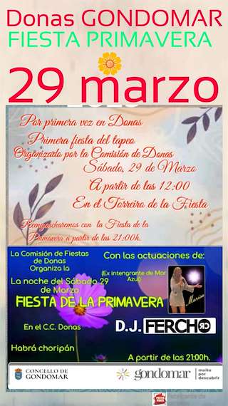 Fechas, información, programa, cartel, imágenes, mapa y ubicación de Fiesta de la Primavera de Donas  en  Gondomar