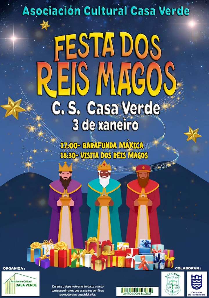 Fiesta de los Reyes Magos de la Casa Verde en Pontevedra