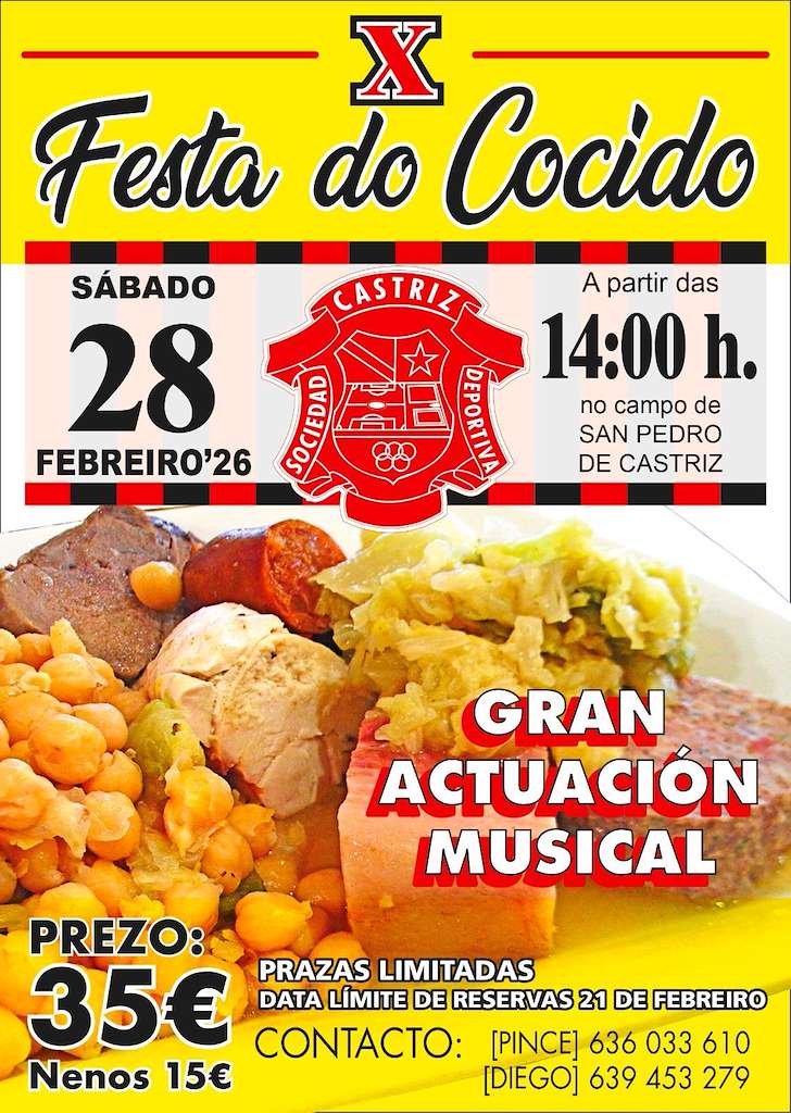 X Fiesta del Cocido de Castriz (2026) en Santa Comba