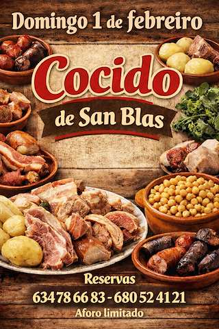 Fechas, información, programa, cartel, imágenes, mapa y ubicación de Fiesta del Cocido de San Blas  (2026)  en  Tomiño