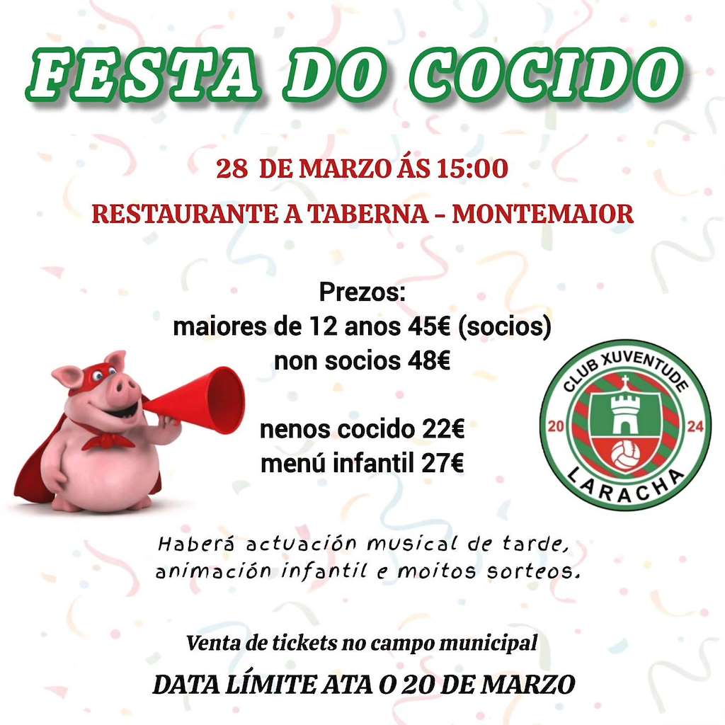 Fiesta del Cocido del Club Xuventude  (2026) en Laracha