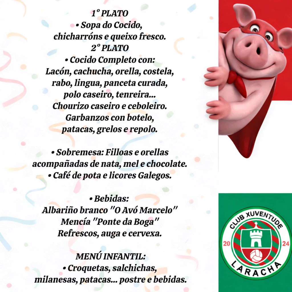 Fiesta del Cocido del Club Xuventude  (2026) en Laracha