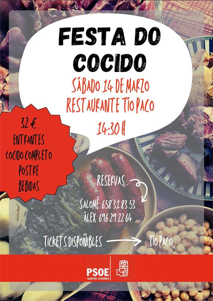 Fiesta del Cocido Socialista  (2026) en Santa Comba