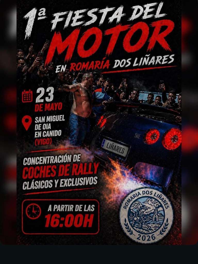 I Fiesta del Motor de la Romería dos Liñares (2026) en Vigo