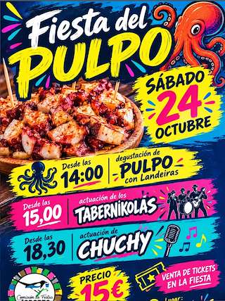 Fechas, información, programa, cartel, imágenes, mapa y ubicación de Fiesta del Pulpo de Caranza (2026)  en  Ferrol