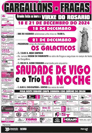 Fechas, información, programa, cartel, imágenes, mapa y ubicación de Fiesta del Rosario de Gargallóns  en  Campo Lameiro