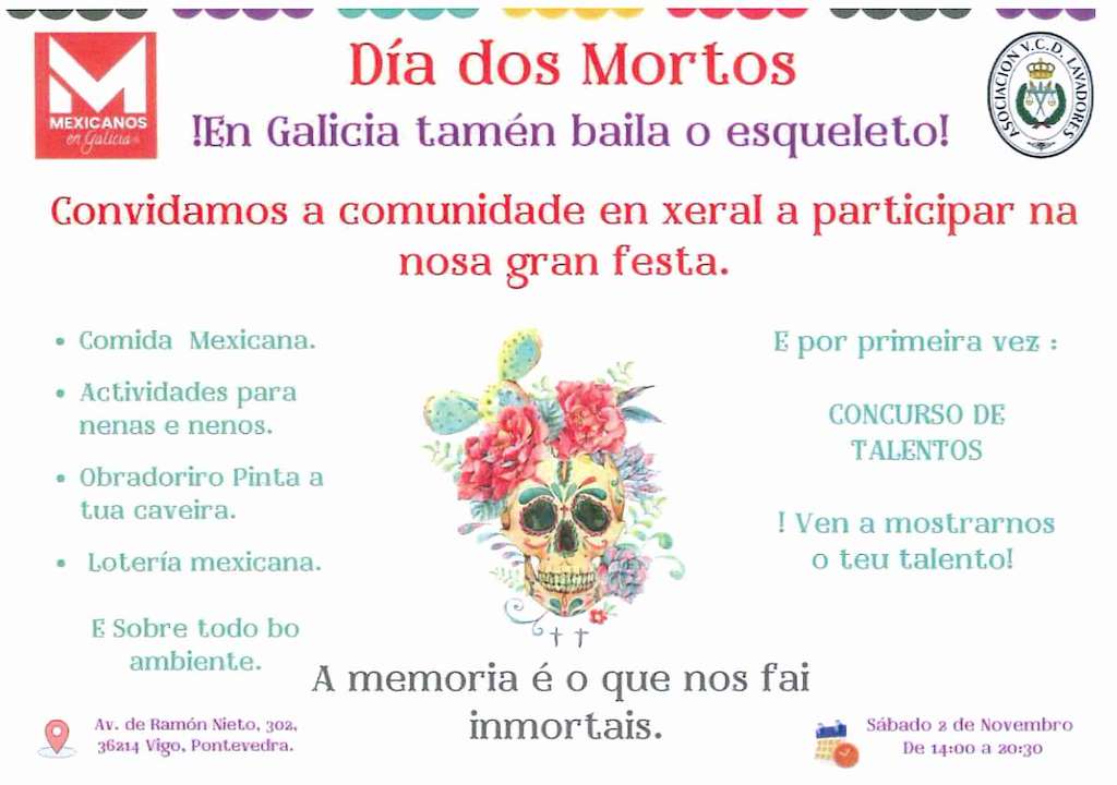 Fiesta Día de Muertos de Lavadores en Vigo