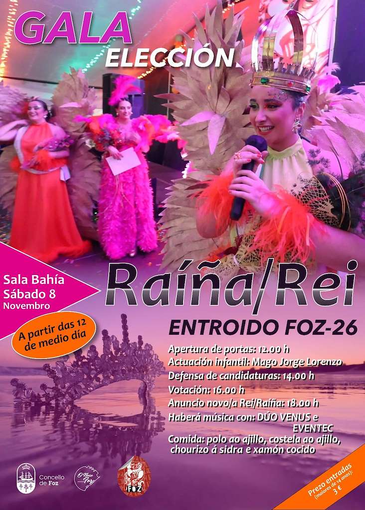 Fiesta Elección de la Reina del Carnaval en Foz