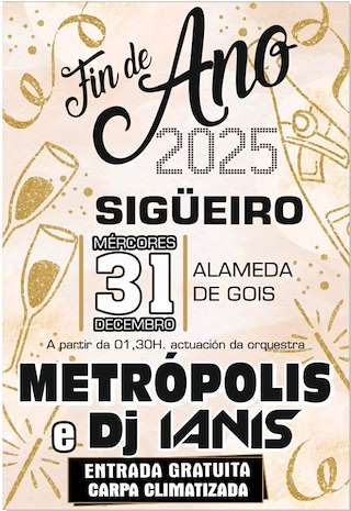 Fechas, información, programa, cartel, imágenes, mapa y ubicación de Fiesta Fin de Año de Sigüeiro  (2025)  en  Oroso