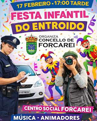 Fechas, información, programa, cartel, imágenes, mapa y ubicación de Fiesta Infantil de Carnaval  (2026)  en  Forcarei