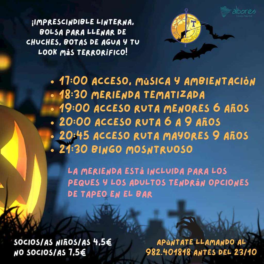 Fiesta Infantil de Samaín del Club Fluvial  en Monforte de Lemos