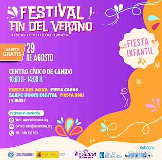 Fechas, información, programa, cartel, imágenes, mapa y ubicación de Fiesta Infantil Fin de Verano  en  Ferrol