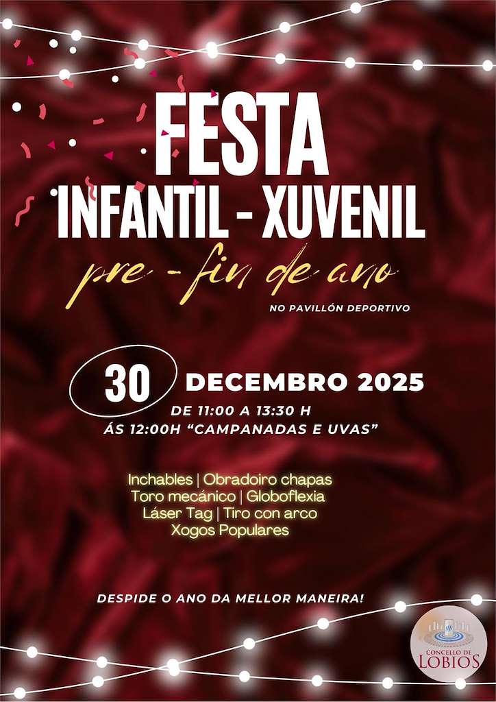 Fiesta Infantil - Juvenil Pre Fin de Año  en Lobios