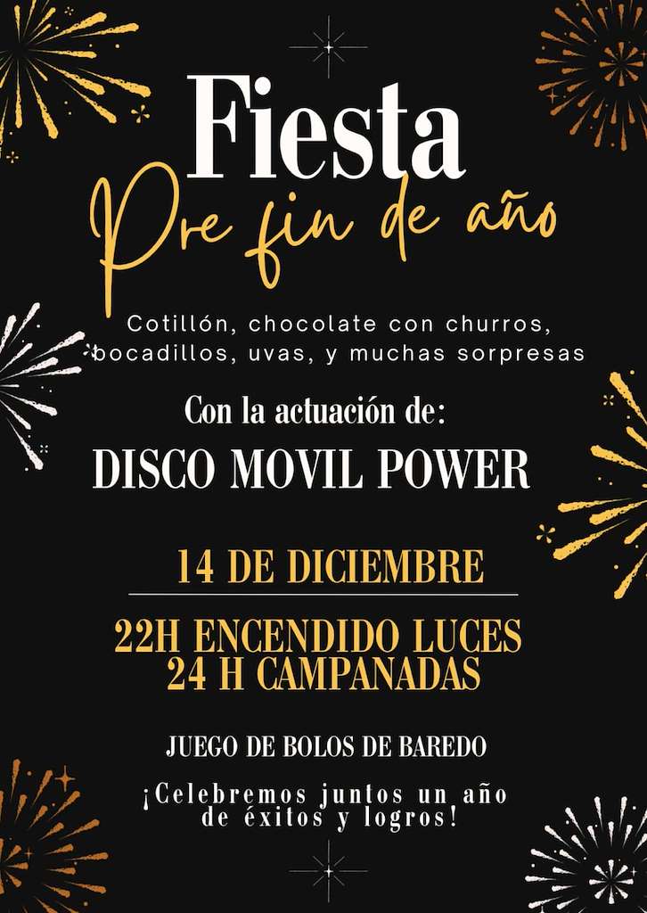 Fiesta Pre Fin de  Año  en Baiona