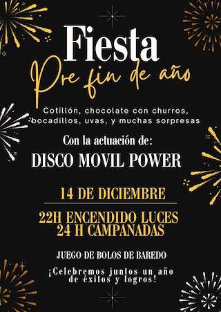 Fechas, información, programa, cartel, imágenes, mapa y ubicación de Fiesta Pre Fin de  Año   en  Baiona