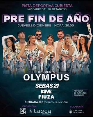 Fechas, información, programa, cartel, imágenes, mapa y ubicación de Fiesta Pre Fin de Año  en  Betanzos
