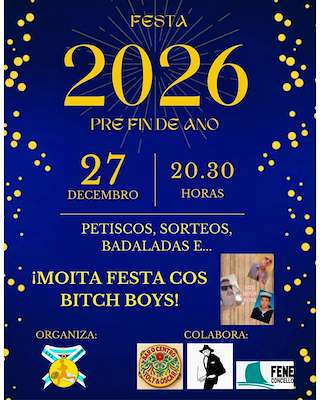 Fechas, información, programa, cartel, imágenes, mapa y ubicación de Fiesta Pre Fin de Año del CPS San Valentín (2025) en Fene