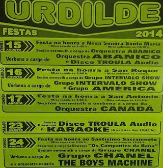 Fiestas de Urdilde en Rois