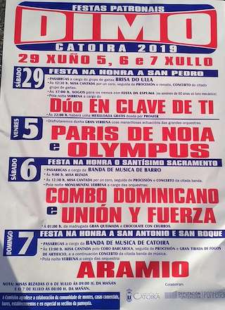 Fiestas Patronales de San Pedro de Dimo en Catoira