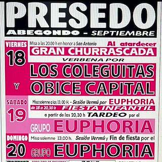 Fechas, información, programa, cartel, imágenes, mapa y ubicación de Fiestas de la Saleta de Presedo (2026) en Abegondo