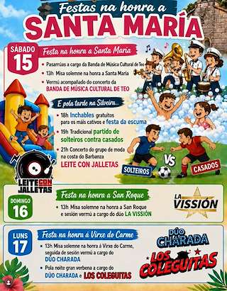 Fechas, información, programa, cartel, imágenes, mapa y ubicación de Fiestas de Oural (2026) en Boqueixón