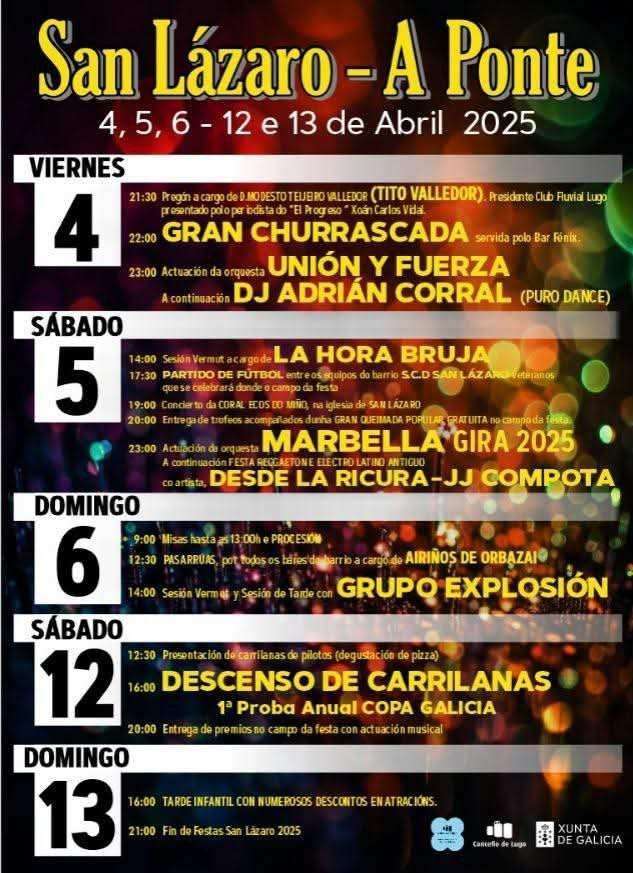 Fiestas de San Lázaro (2025) en Lugo