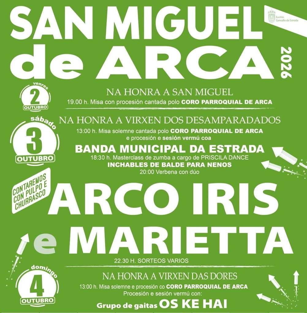 Fiestas de San Miguel de Arca (2026) en A Estrada