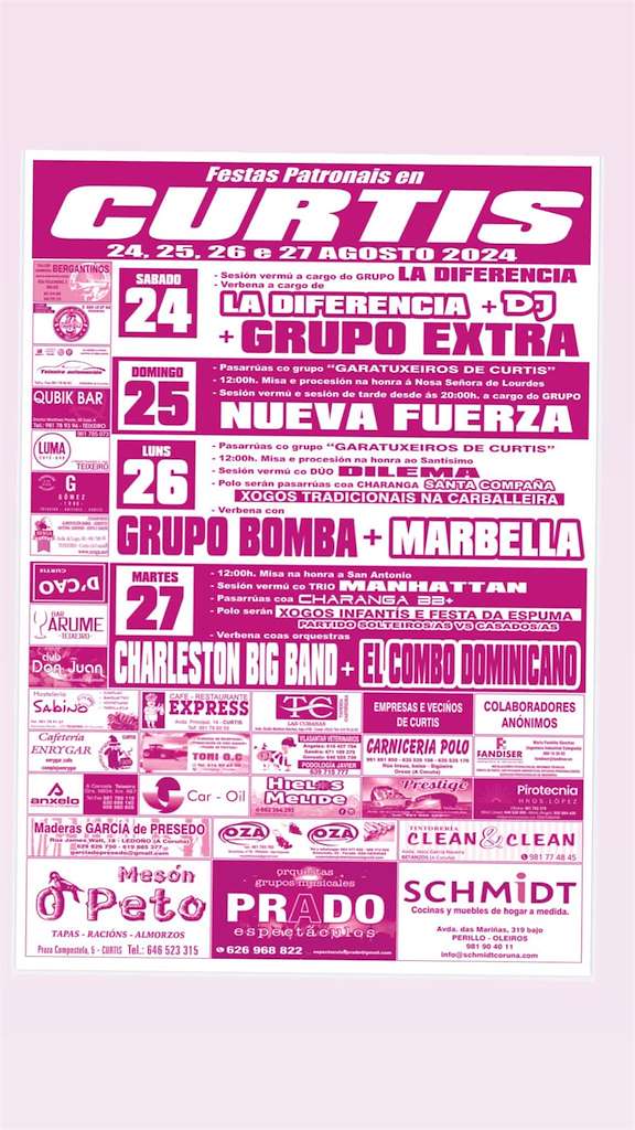 Fiestas Patronales en Curtis