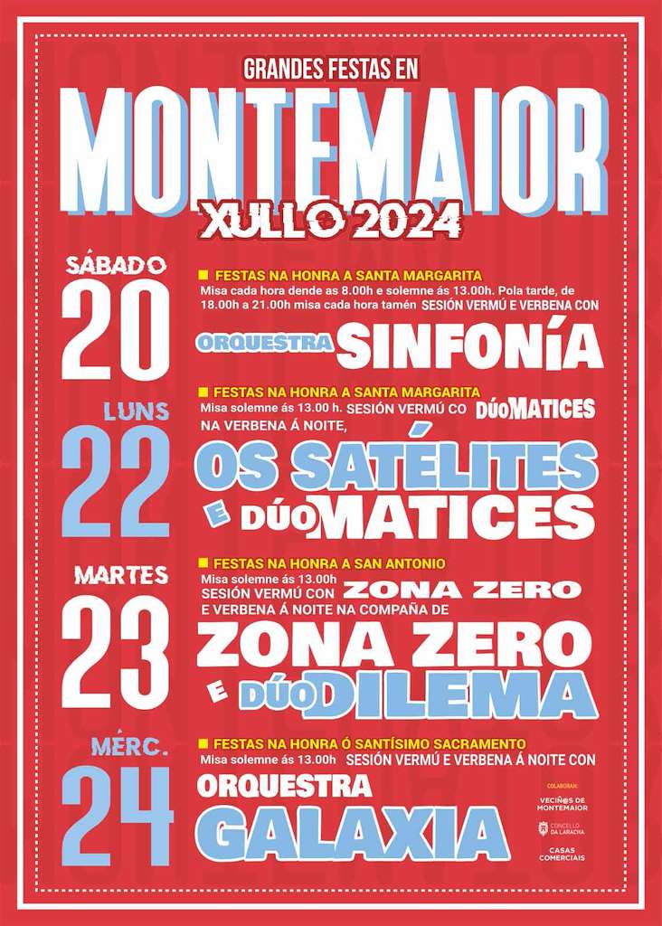 Fiestas Patronales de Montemaior (2025) en Laracha