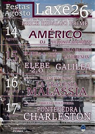 Fechas, información, programa, cartel, imágenes, mapa y ubicación de Fiestas Patronales (2026) en Laxe