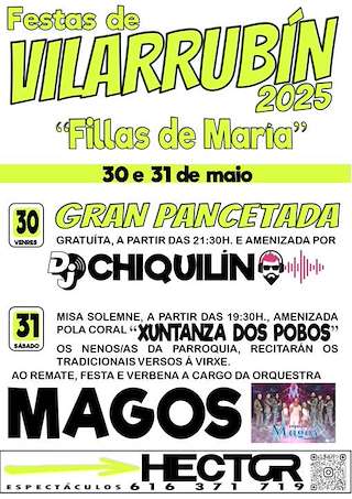 Fechas, información, programa, cartel, imágenes, mapa y ubicación de Fillas de María de Vilarrubín  en  A Peroxa