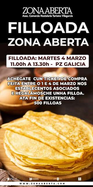 Fechas, información, programa, cartel, imágenes, mapa y ubicación de Filloada de Zona Aberta   en  Vilagarcía de Arousa