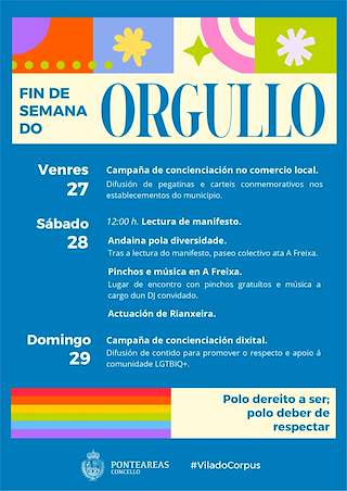 Fechas, información, programa, cartel, imágenes, mapa y ubicación de Fin de Semana do Orgullo  en  Ponteareas