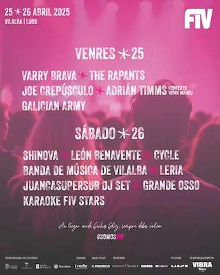 Fechas, información, programa, cartel, imágenes, mapa y ubicación de FIV - Festival Independente  en  Vilalba