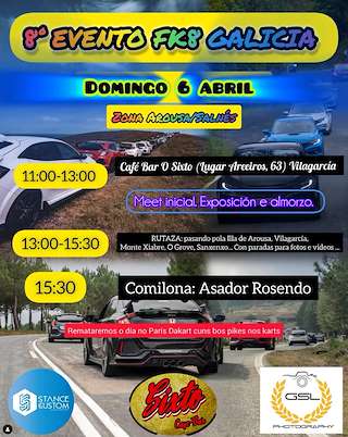 Fechas, información, programa, cartel, imágenes, mapa y ubicación de VIII FK8 Galicia  en  Vilagarcía de Arousa