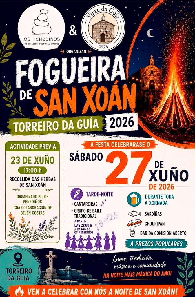 Fogueira de San Xoán de Atios en O Porriño