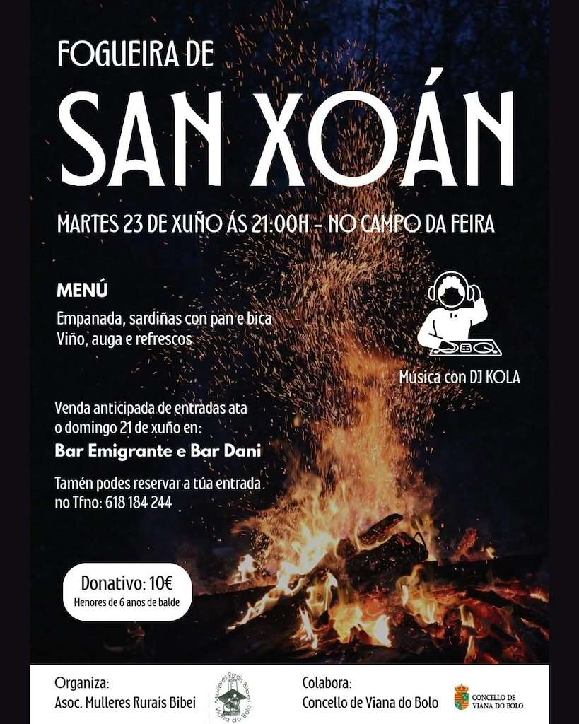 Fogueira de San Xoán (2026) en Viana do Bolo