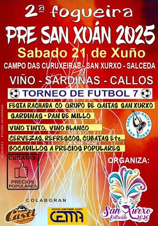 Fechas, información, programa, cartel, imágenes, mapa y ubicación de II Fogueira Pre San Xoán de San Xurxo  en  Salceda de Caselas