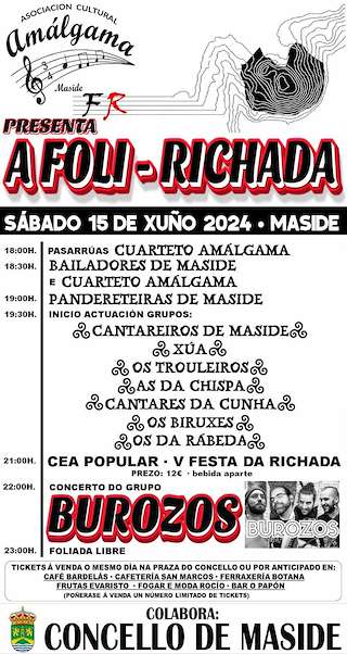 Fechas, información, programa, cartel, imágenes, mapa y ubicación de Foli-Richada  en  Maside