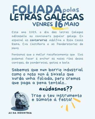 Foliada polas Letras Galegas en Vigo