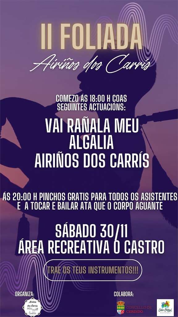II Foliada Airiños dos Carrís en Cerdido