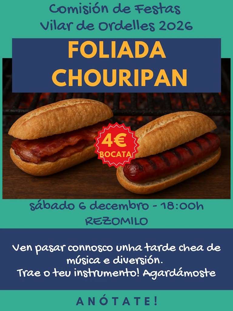 Foliada Chouripan de Vilar de Ordelles  en Esgos