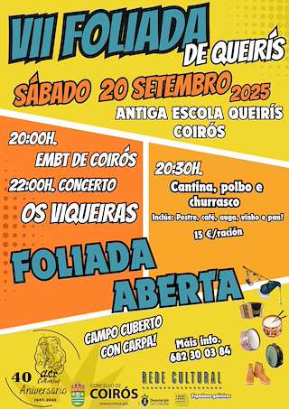 Fechas, información, programa, cartel, imágenes, mapa y ubicación de VII Foliada  en  Coirós