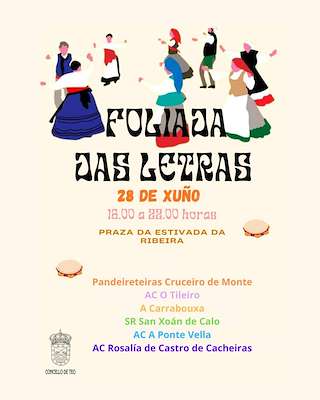 Fechas, información, programa, cartel, imágenes, mapa y ubicación de Foliada das Letras (2026) en Teo