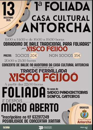 Fechas, información, programa, cartel, imágenes, mapa y ubicación de I Foliada de Antorcha (2025)  en  Ponteareas